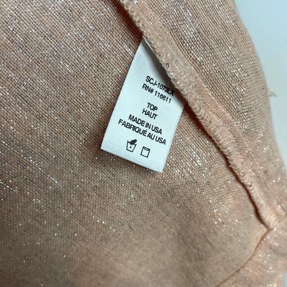 Amadi Kaye Linen Blend Metallic Oversized Unstructured Blazer Jacket Anthro XS - Picture 15 of 15